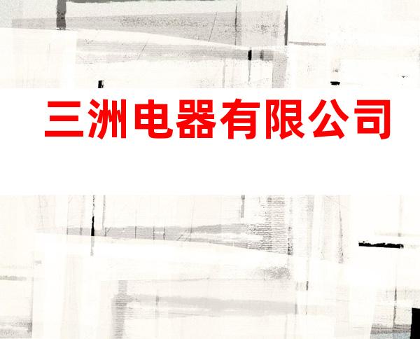 三洲电器有限公司